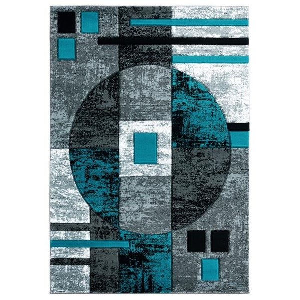 United Weavers Of America United Weavers of America 2050 10169 24 1 ft. 10 in. x 2 ft. 8 in. Bristol Epsilon Turquoise Rectangle Accent Rug 2050 10169 24